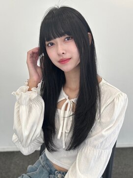 ユーフォリア 青山(Euphoria) 20代30代大人美人小顔ブリーチなし韓国ヘアアッシュブラック