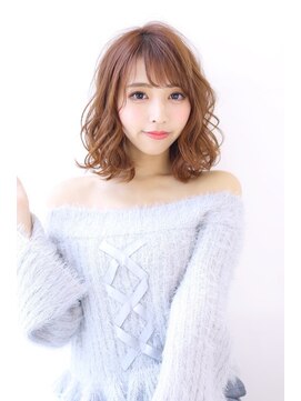 オーロ(ORO) 春感じるベージュブラウン　ボブカール