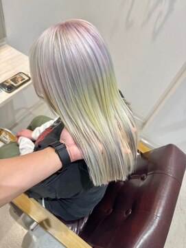 ロテ 名古屋 名駅店(Lote.) イメチェン/ホワイトブロンド/外ハネボブ/美髪/名古屋