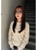 ロングレイヤー 顔周りレイヤー 韓国風レイヤー レイヤー