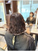 【ボブ+パーマ=かわいい】