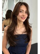 ランズ(LANDS)&nbsp;カーテンバング　レイヤーカット 【韓国ヘア 大阪 梅田】