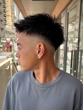 ボコカ(bococa) 【大村指名】メンズカットスキンフェードスパイキーショート