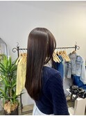 酸性縮毛矯正×ベージュ