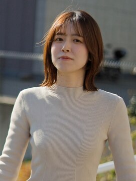 ベレッタ 枚方店(veretta.) 外ハネミディアム/くびれヘア/ボブディ/ショコラベージュ/美髪