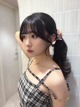 ロンド リリー 銀座(Lond Lily) ◆ グレーブラウン/ミディアムレイヤーカット/ダークアッシュ/