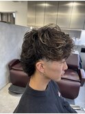 men's/メンズ/マレットウルフ/フェード/ニュアンスパーマ