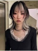 レイヤーカット/ウルフカット/ブリーチーカラー/ダブルカラー