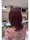 ブリーチハイライト髪質改善ダブルカラーレイヤーカット/新宿