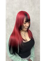 アルブ(alb)&nbsp;レッドカラー×裾カラー