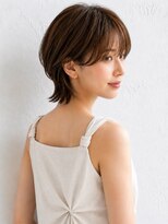 ミロア 薬院(miroa) 顔周りカット ショートボブ 髪質改善 ブラウンベージュ