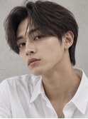 大人の清潔感センターパート