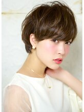 アズーア ヘアーアンドスパ(azure hair&spa) カットで決まる似合わせカットショートボブ　オリーブグレージュ