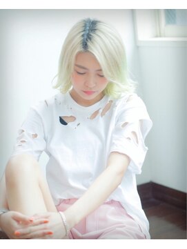ヘアアンドメイク エジェリ(hair&make egerie) サイケデリックボブ グラデーション 恵比寿