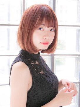 リリアン 青山(relian) ピンクアッシュのガーリボブ☆relian青山