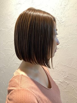 ソレイユ シンサカエ(SOLEIL SHINSAKAE) 透明感＆ツヤが自慢の前下がりボブ☆
