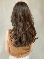 アルバム 新宿(ALBUM SHINJUKU)&nbsp;モカグレージュロング_オリーブカラー_ba304331