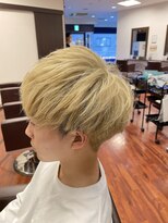 スカイフィールドヘアー(SKY FIELD HAIR) マッシュ×ホワイトベージュ