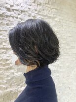 エイム 下北沢(aim)&nbsp;イメチェン　大人のニュアンスパーマボブ