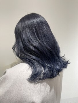 ヘーゼル 博多(HAZEL.) 博多 ブリーチカラー/ブルーブラック