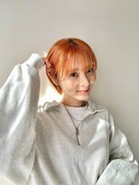 シスタ(SISTA)&nbsp;イメチェン×ショート×ハンサムショート×オレンジカラー