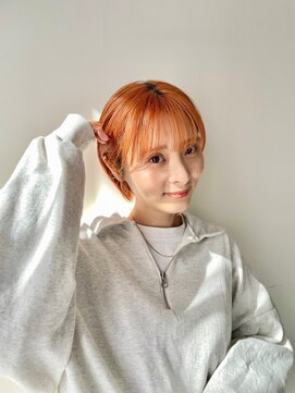 シスタ(SISTA) イメチェン×ショート×ハンサムショート×オレンジカラー