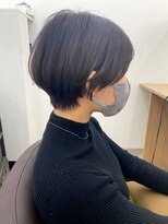 美容室 リズヘアー 稲毛店(Riz hair)&nbsp;前髪ありひし形耳掛けマッシュショートボブ　[稲毛/稲毛駅]