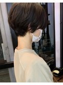 フレンチカジュアル×ブルーシルバー×ヘルシースタイル×ボブ