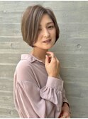 浦和ショートヘアショートカット白髪ぼかし白髪染めボブ40代50代