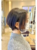 ショートボブ 大人 50代40代30代  髪質改善 脱白髪染め