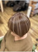 白髪ぼかしハイライト