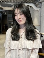 コフィー バイ メルト 吉祥寺(cofy by melt)&nbsp;【中澤彩乃】韓国ワンホンヘアレイヤーカットオリーブグレージュ