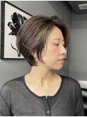 ショート/レイヤーカット/ウェットヘア/デザインカラー/銀座