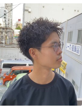 ビカムメンズヘアー 栄店(become men's hair) 短髪スパイキーパーマ