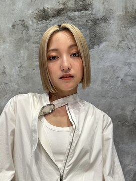 ヲタク(wotaku.) ブロンドベージュハイトーンボブダブルカラーケアブリーチカラー