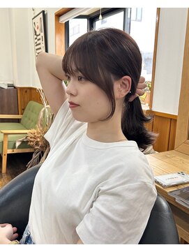 ヘアメイクエイト 丸山店(hair make No.8) ◆担当：岩切祐樹◆結んでも可愛い顔周りカット
