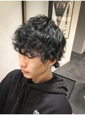 ウルフ×波巻きパーマ【大宮/メンズ/メンズサロン】