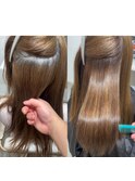 髪質改善縮毛矯正ビフォーアフター