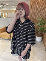 ノブレス ノアール(NOBLESSE NOIR)&nbsp;アンブレラカラー／ピンクカラー／前髪カット