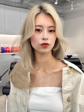 ジルブラン 京都(JIL BLAN) ハイライトバレイヤージュダブルカラーケアブリーチ20代30代