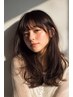 巻ける縮毛矯正+カラー+カット　￥16000　ブリーチ毛不可ロング料金有