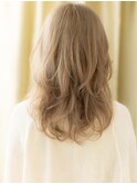 ハイトーンカラーモテ髪ひし形セミロングTc4上尾10代20代30代