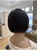 【新宮古賀】髪質改善×ミニボブ　朝ラクスタイル　　30代40代