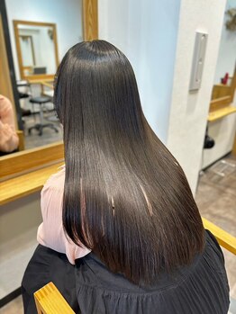 ヘアースタジオゼン アドバンス(hair studio Zen advance)の写真/【京都駅すぐ】人気の髪質改善トリートメント/METEOトリートメント導入！芯から補修し、毛先まで潤うヘアに