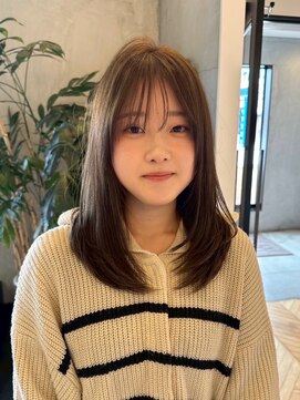 ラヴィズム 長岡店(LUVISM) ◎ダブルカラー韓国ヘアー顔周りレイヤーおくれ毛前髪長岡/宮関