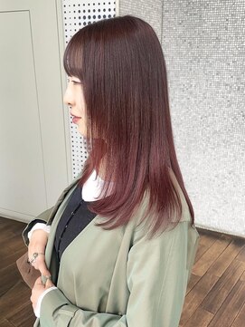 ザック ヴィ(ZACC  vie) ★透明感モーヴレッド/ワンカールレイヤー/ブリーチ無し