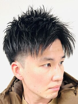 ヨシザワインク ハコザキ 水天宮前 日本橋人形町(YOSHIZAWA Inc.HAKOZAKI) 社会人向け◎直毛ツーブロックアップバングで好印象