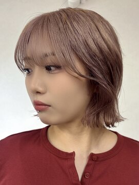 フルリール(fleurir) ゆるボブ/タッセルボブ/切りっぱなしボブ/ペールピンク