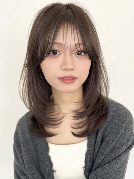 ハニーシブヤ(HONEY shibuya) レイヤーカット/イメチェン/ココアブラウン/脱白髪染め2