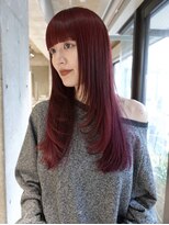 ローエ バイ デコ(Rohe by DECO)&nbsp;ブリーチ無しで作る高発色暖色カラーとロングレイヤー【英心】